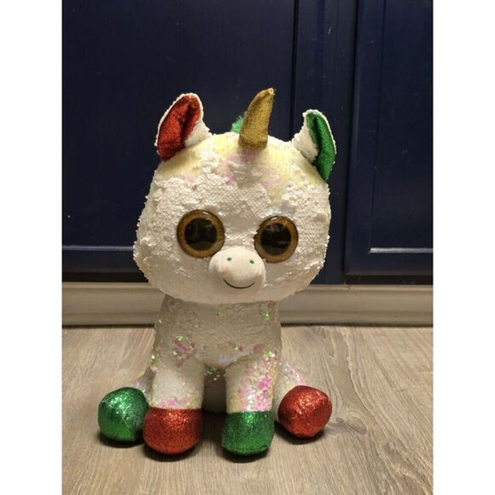 New! Holiday 16" TY STARDUST theβ Unicorn Changing Sequins